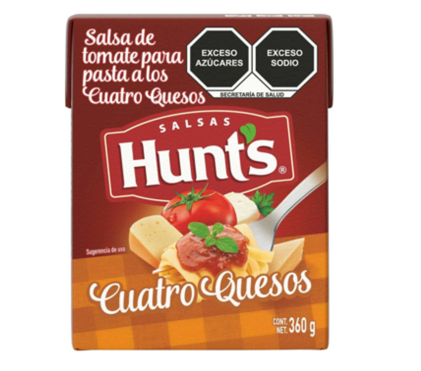 SALSA PASTA 4 QUESOS HUNTS 360 G