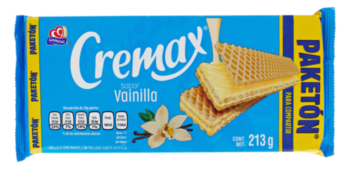 GALLETAS CREMAX VAINILLA
