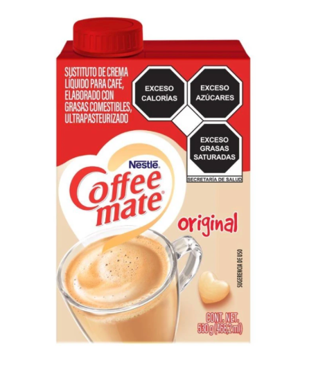 CREMA LIQUIDA COFFE MATE ORIGINAL 530 G