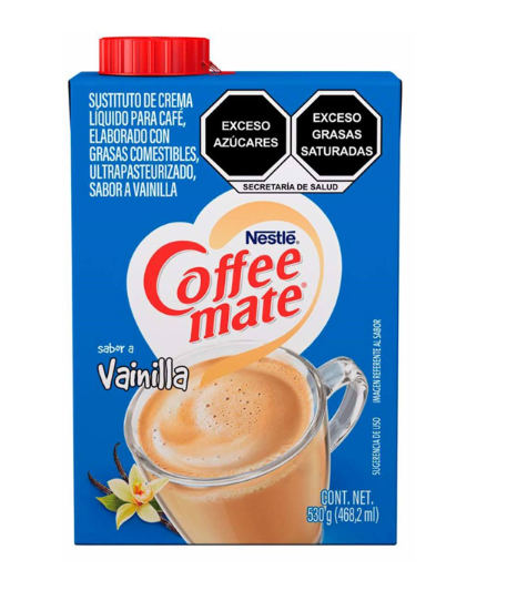 CREMA LIQUIDA COFFE MATE VAINILLA 530 G